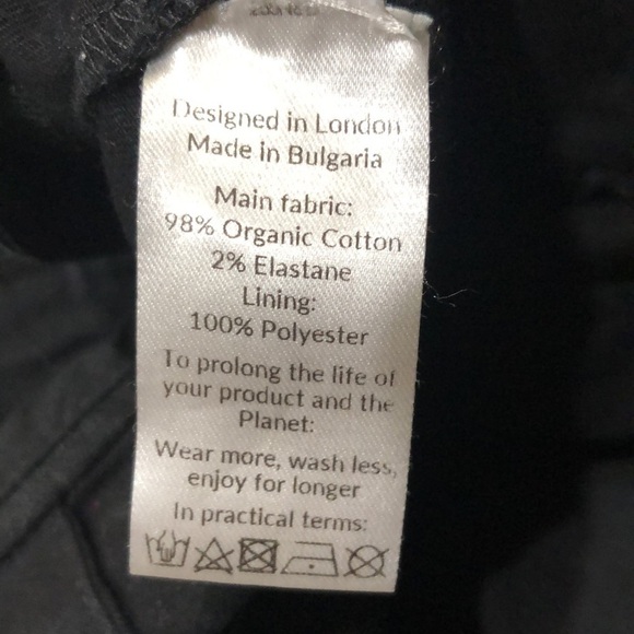 Saint + Sofia Straight Trouser Pants Size US 12 Black - Picture 10 of 10
